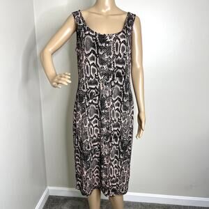 Derek Heart Snakeskin Tank Dress